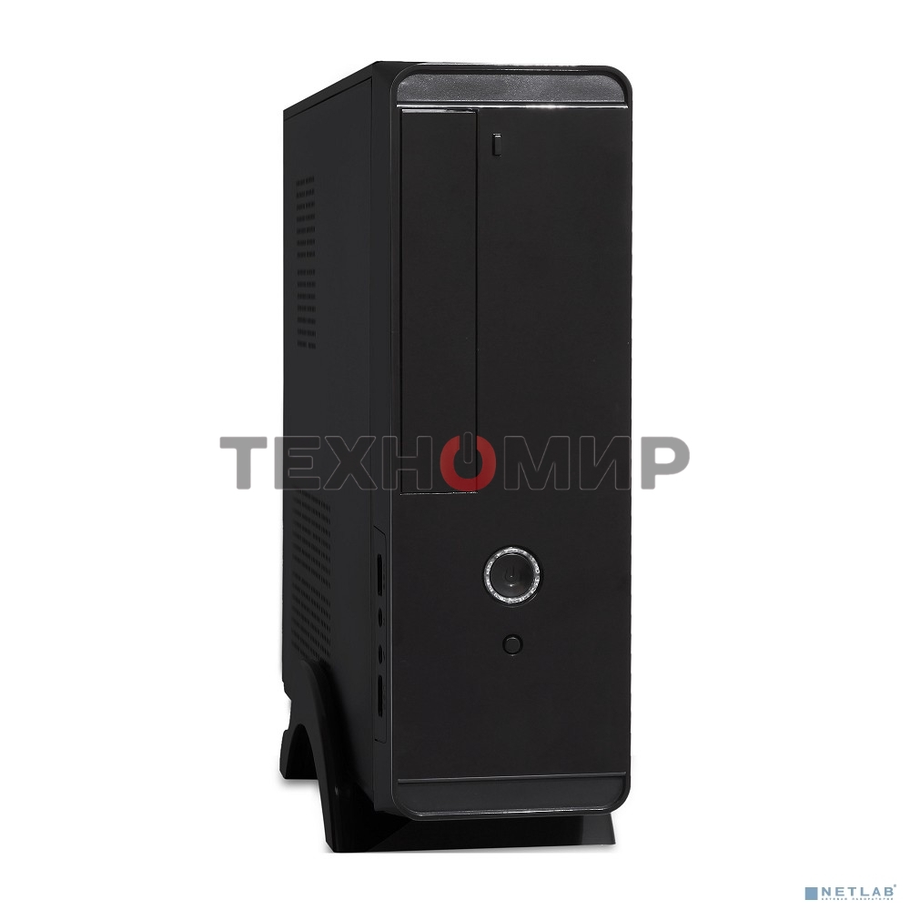 Компьютерный корпус MiniITX ExeGate MI-209 Black, miniITX/mATX, (M300, 80мм), 2хUSB, Audio