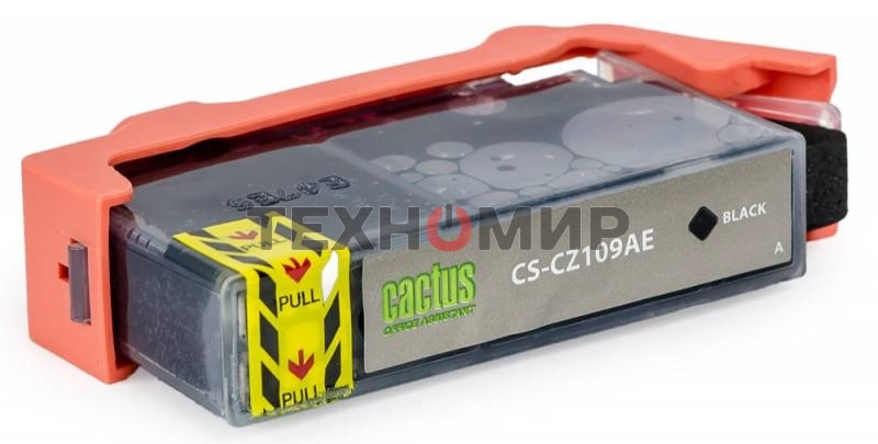 Картридж струйный Cactus CS-CZ109AE №655 черный (21,6 мл) для HP DJ IA 3525/5525/4515/4525