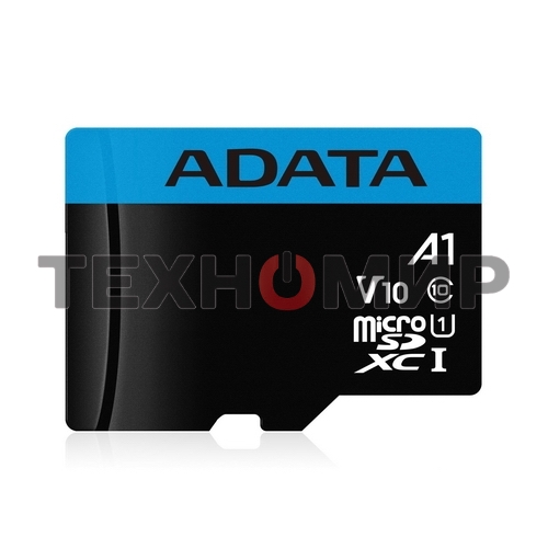 Флеш карта microSD 256Gb ADATA microSDHC Class 10 UHS-I A1 100/25 MB/s (SD адаптер)