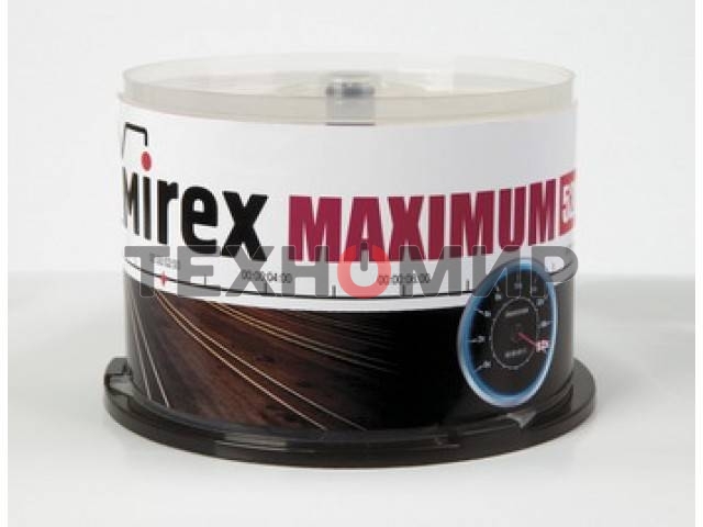 Диск CD-R Mirex 700 Mb, 52х, Maximum, Cake Box (50), (50/300)