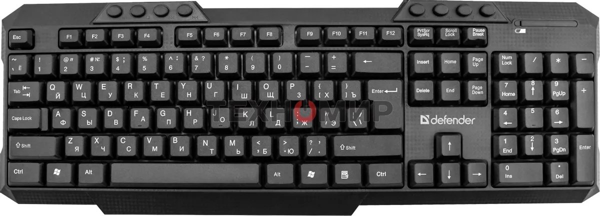 Комплект клавиатура+мышь Defender Jakarta C-805 беспроводной, USB, 1600 DPI, чёрный