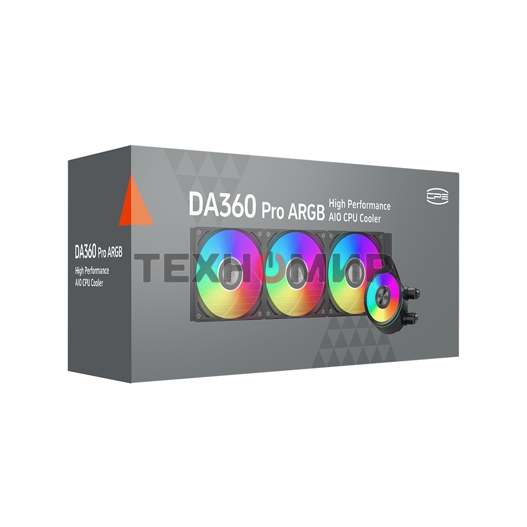Система охлаждения PCCooler DA360 Pro ARGb черный 120мм алюминий+медь 2200rpm 33.7db 4-pin 300W
