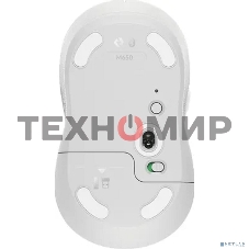 Мышь беспроводная Logitech Signature M650 белый, 4000 dpi, радиоканал, Bluetooth, USB, кнопки - 5