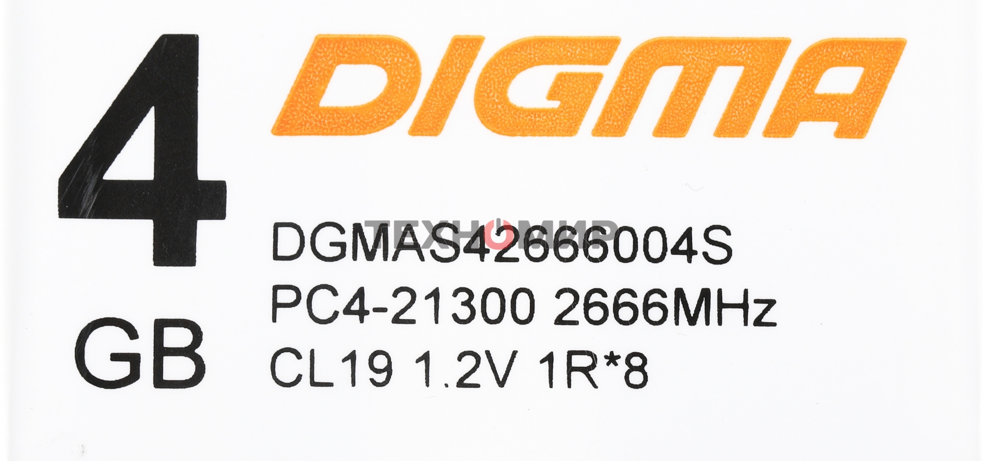 Оперативная память Digma, DDR4, 4GB (1x4GB), 2666MHz, CL19, SO-DIMM