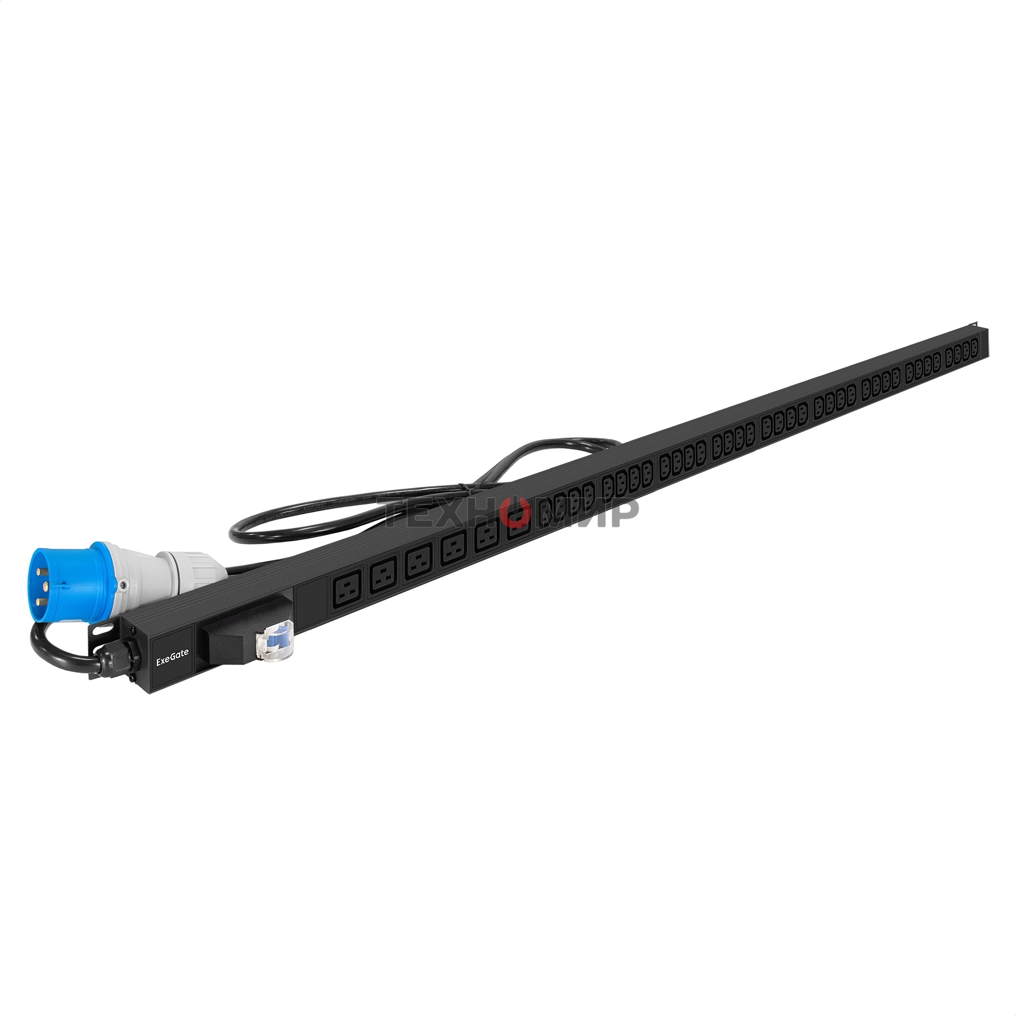 Блок розеток вертикальный ExeGate ServerPro PDU-V636 Al-36C136C19-IEC309-32A-1P (19