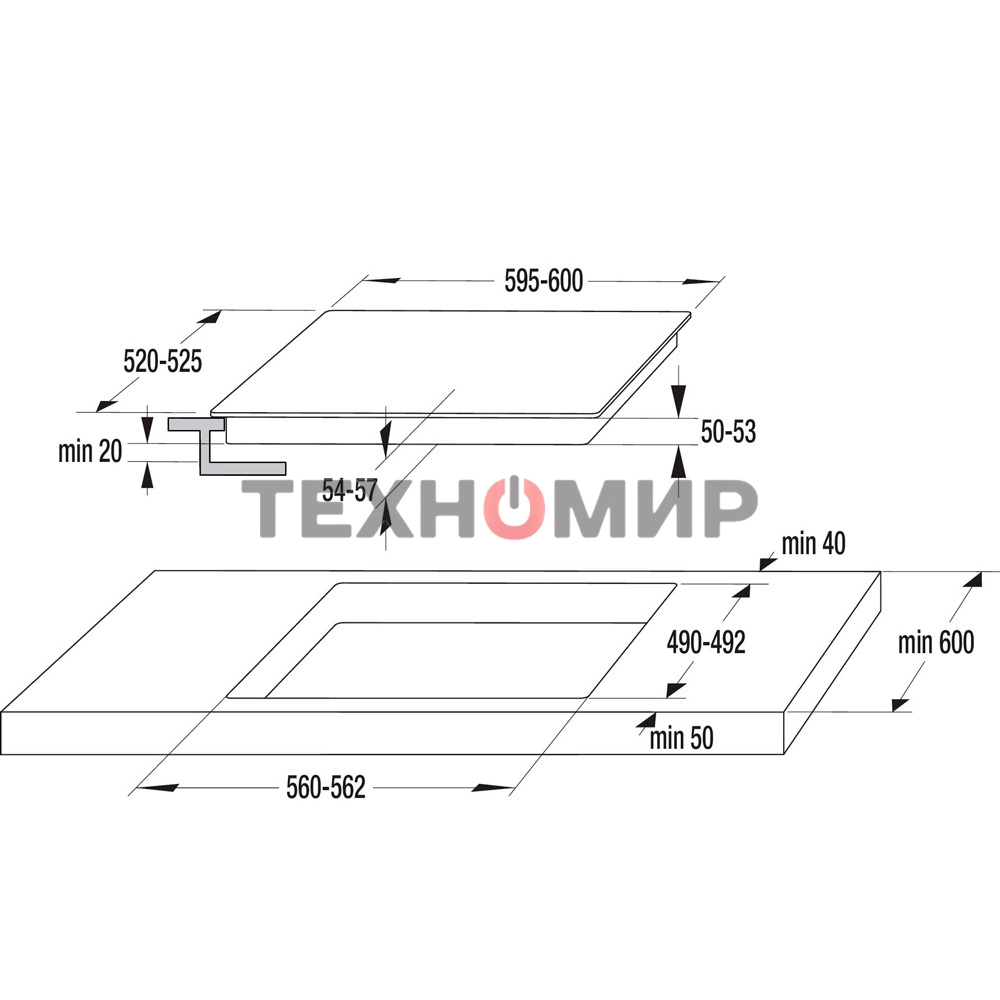 Электрическая варочная панель Gorenje ECT641BSCE Hi-Light, независимая, черный