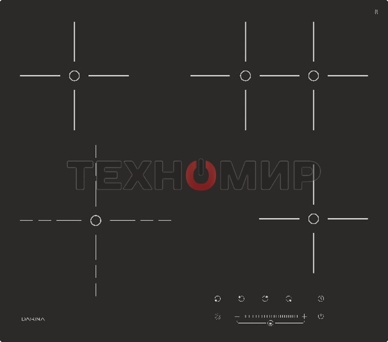 Варочная панель Darina PL E329 B черный