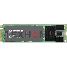 Накопитель SSD Micron 7450 PRO, 480Gb, M.2(22x80мм), NVMe, PCIe 4.0 x4, 3D TLC, R/W 5000/700Mb/s, IOPs 280 000/40 000, TbW 800, DWPD 1 (12 мес.)
