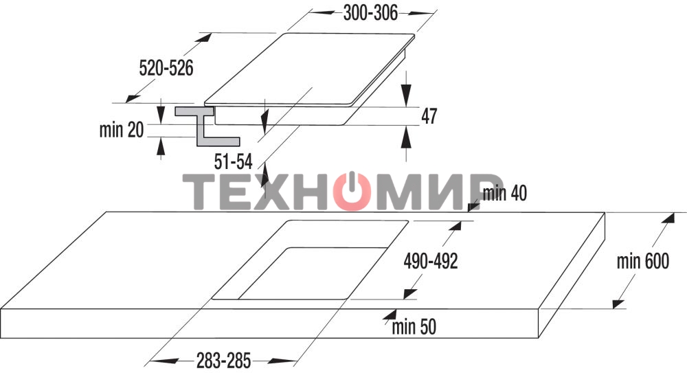 Варочная панель Gorenje ECT321BCSC, конфорок: 2 шт., стеклокерамика, независимая, черный