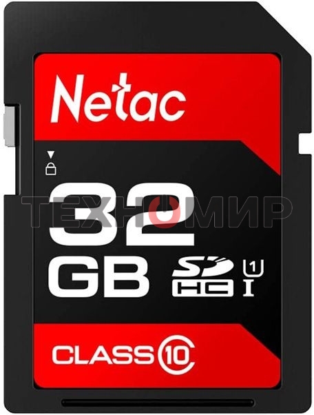 Флеш карта SDHC 32Gb Netac Class 10 UHS-I U1 P600 NT02P600STN-032G-R