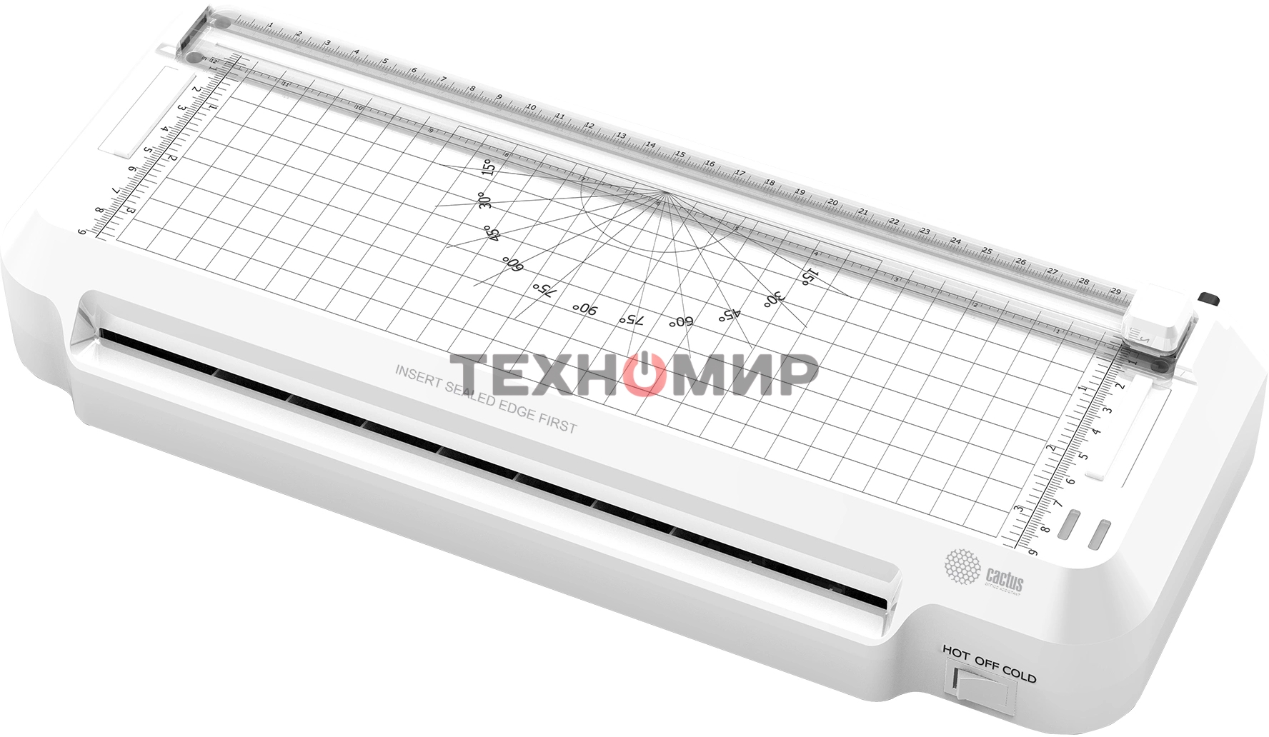 Ламинатор Cactus CS-LAB-F2 белый A4 (70-125мкм) 25 см/мин (2 вал.) хол. лам. лам. фото