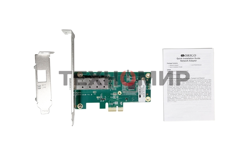 Сетевой адаптер Сетевой адаптер PCI-E, Intel I210, 1x1000Base-X SFP