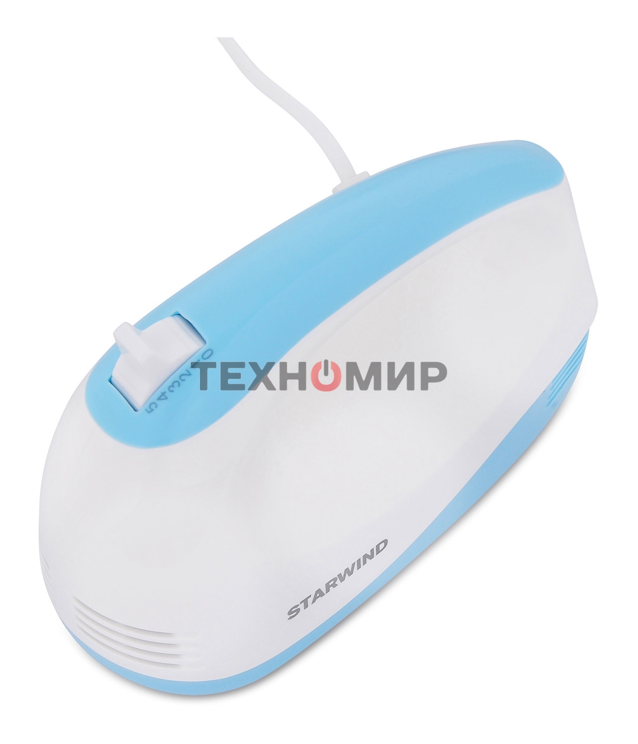 Миксер ручной Starwind SHM-261 250Вт белый/голубой