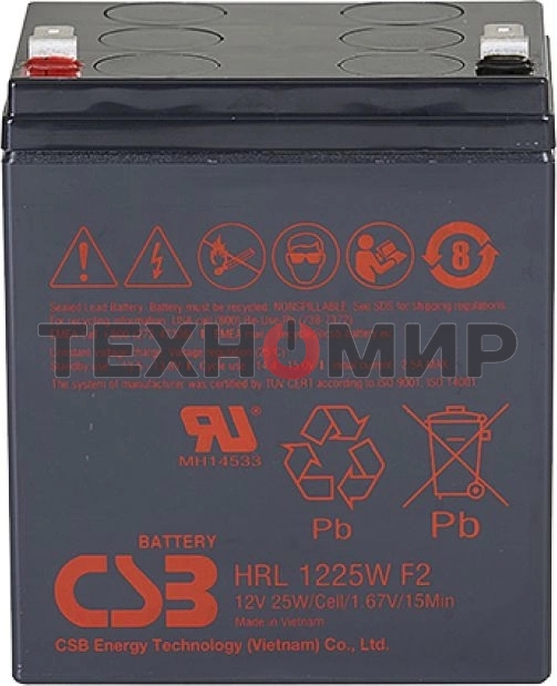 Батарея для ИБП CSB HRL 1225W (12V 6Ah) F2