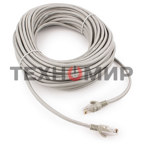 Патч-корд UTP Cablexpert cat.5e, 20м, литой, многожильный серый