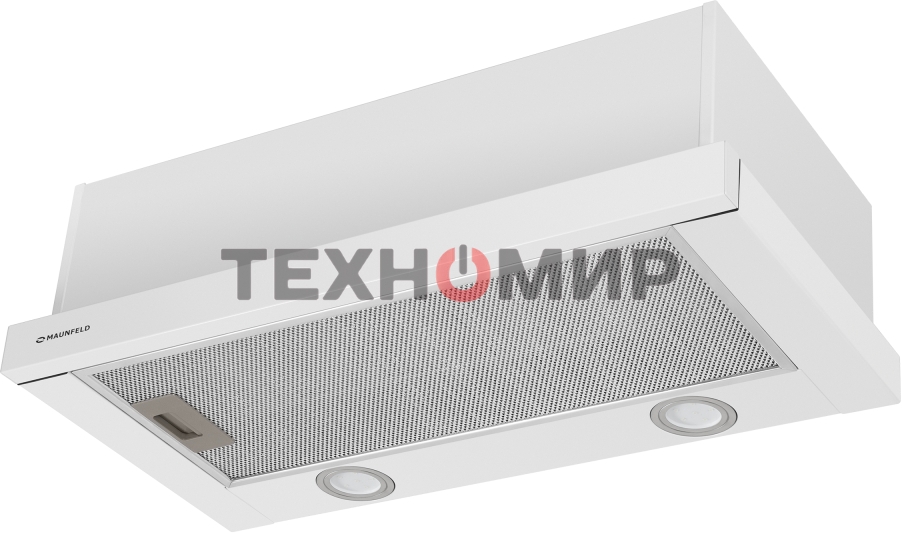 Вытяжка встраиваемая Maunfeld VS Light 50 белый, 50 см, 520 куб. м/ч, 56 дБ