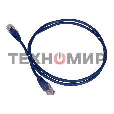 Патч-корд TWT UTP cat.5e, с заливными колпачками, 2.0 м, синий