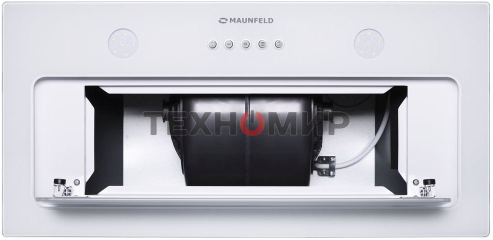 Вытяжка встраиваемая Maunfeld TRAPEZE 601GG белый, 60 см, 1150 куб. м/ч, 54 дБ