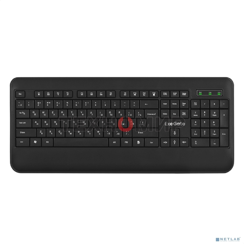 Клавиатура проводная ExeGate Professional Standard LY-E5500M, USB, черный