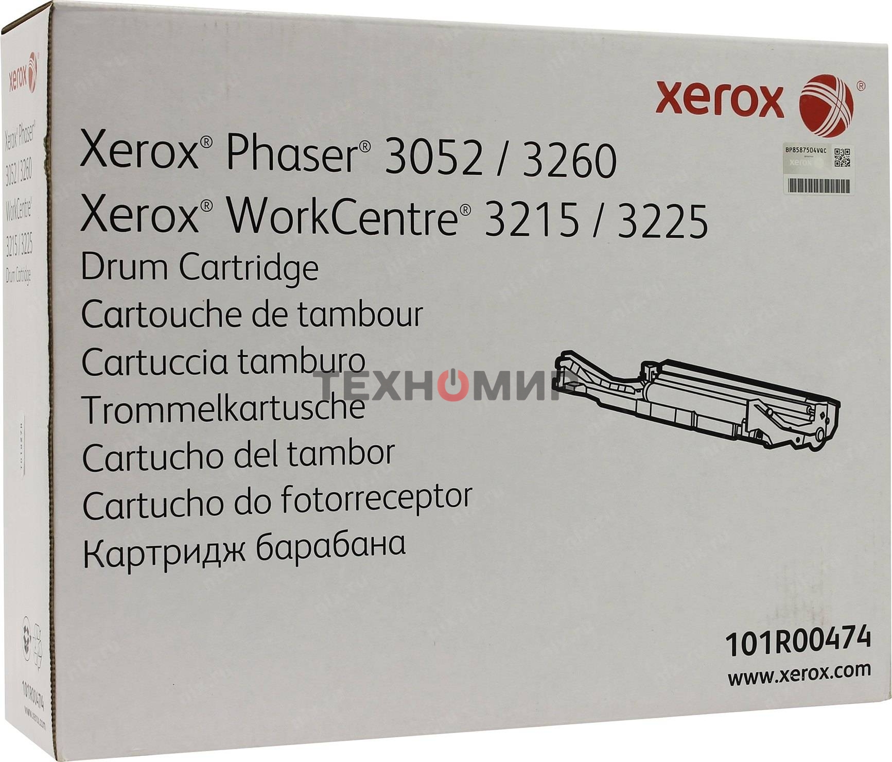Драм-картридж Xerox 101R00474 черный для Xerox Phaser 3052/3260/WC 3215/25 10000 стр.(Channels)