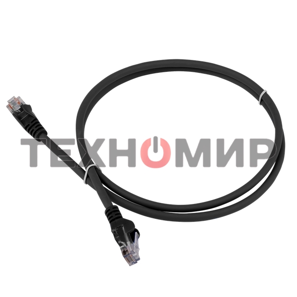 Патч-корд LANMASTER LSZH UTP cat.5e, 5.0 м, черный