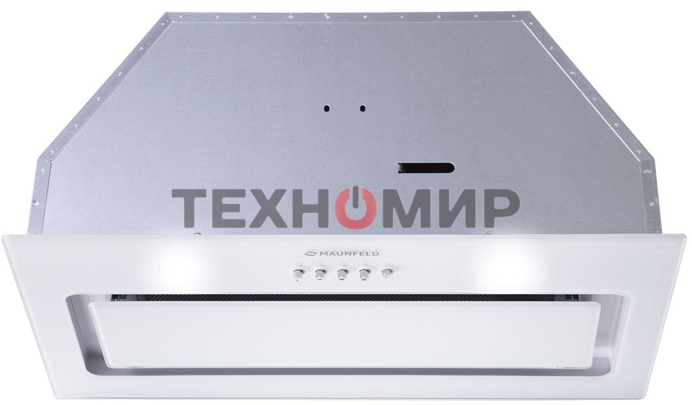 Вытяжка встраиваемая Maunfeld TRAPEZE 601GG белый, 60 см, 1150 куб. м/ч, 54 дБ