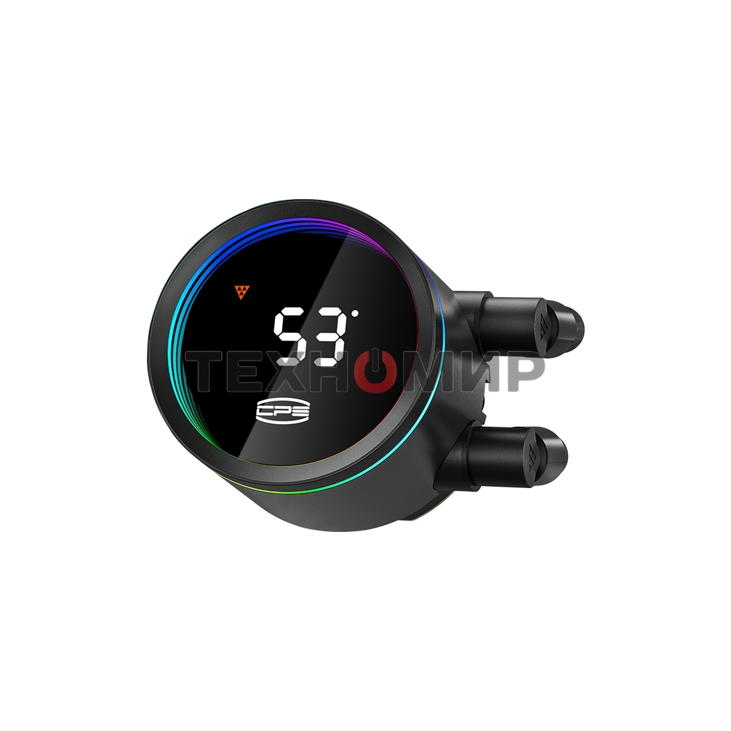 Система охлаждения PCCooler DA360 Pro ARGb Digital BK (300W, 360мм, LED temp., Black, ARGb/Fans: 3x120мм, 75.8CFM, 33.7dBA, 2200RPM/Pump height 57мм, 28dBA, 3000RPM, Rad thickness 27мм/S: 1851, 1700, 1200, 20XX, 115X, AM5, AM4)