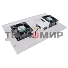Вентиляторная панель с выключателем и термостатом 2 модуля