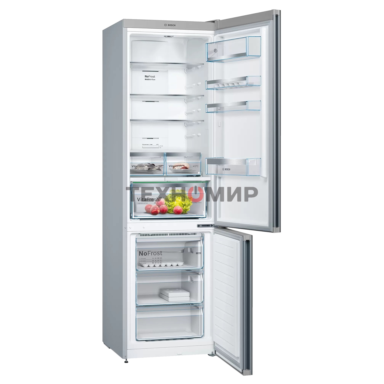 Холодильник Bosch KGN39LB30U черный двухкамерный 279/87л морозилка снизу, No Frost