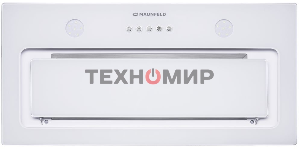 Вытяжка встраиваемая Maunfeld TRAPEZE 601GG белый, 60 см, 1150 куб. м/ч, 54 дБ
