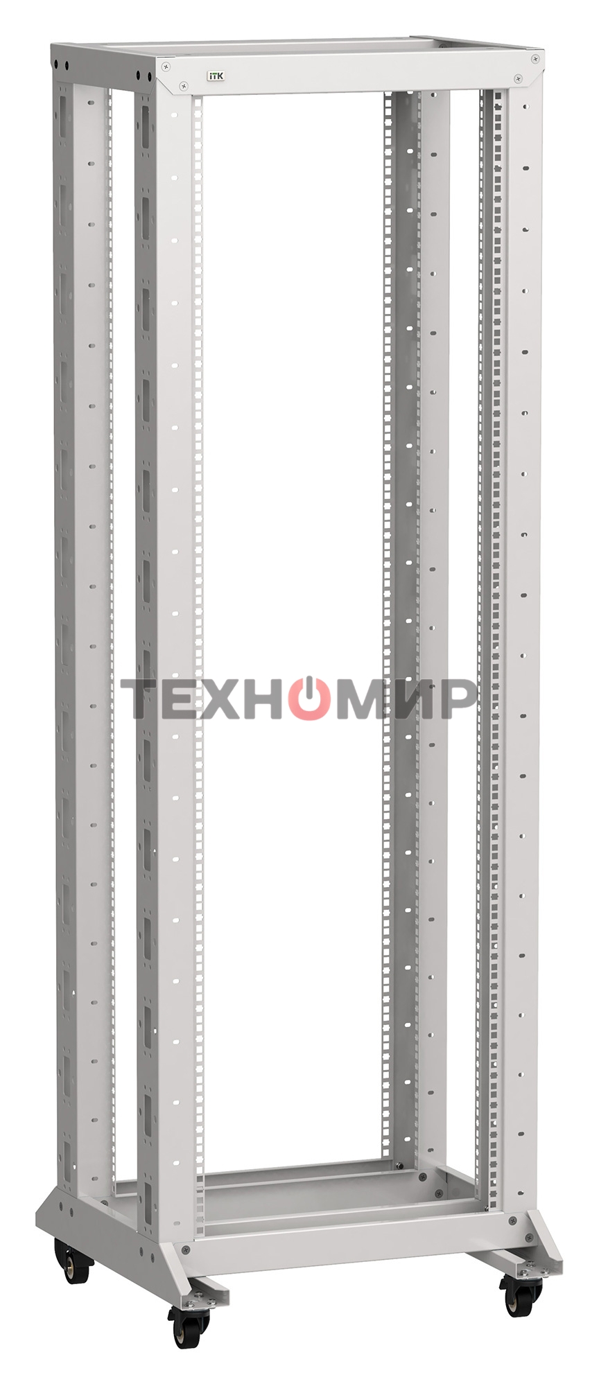 Стойка двухрамная ITK Linea LF35-42U66-2RM 42U 600 мм X 600 мм 700 кг серый