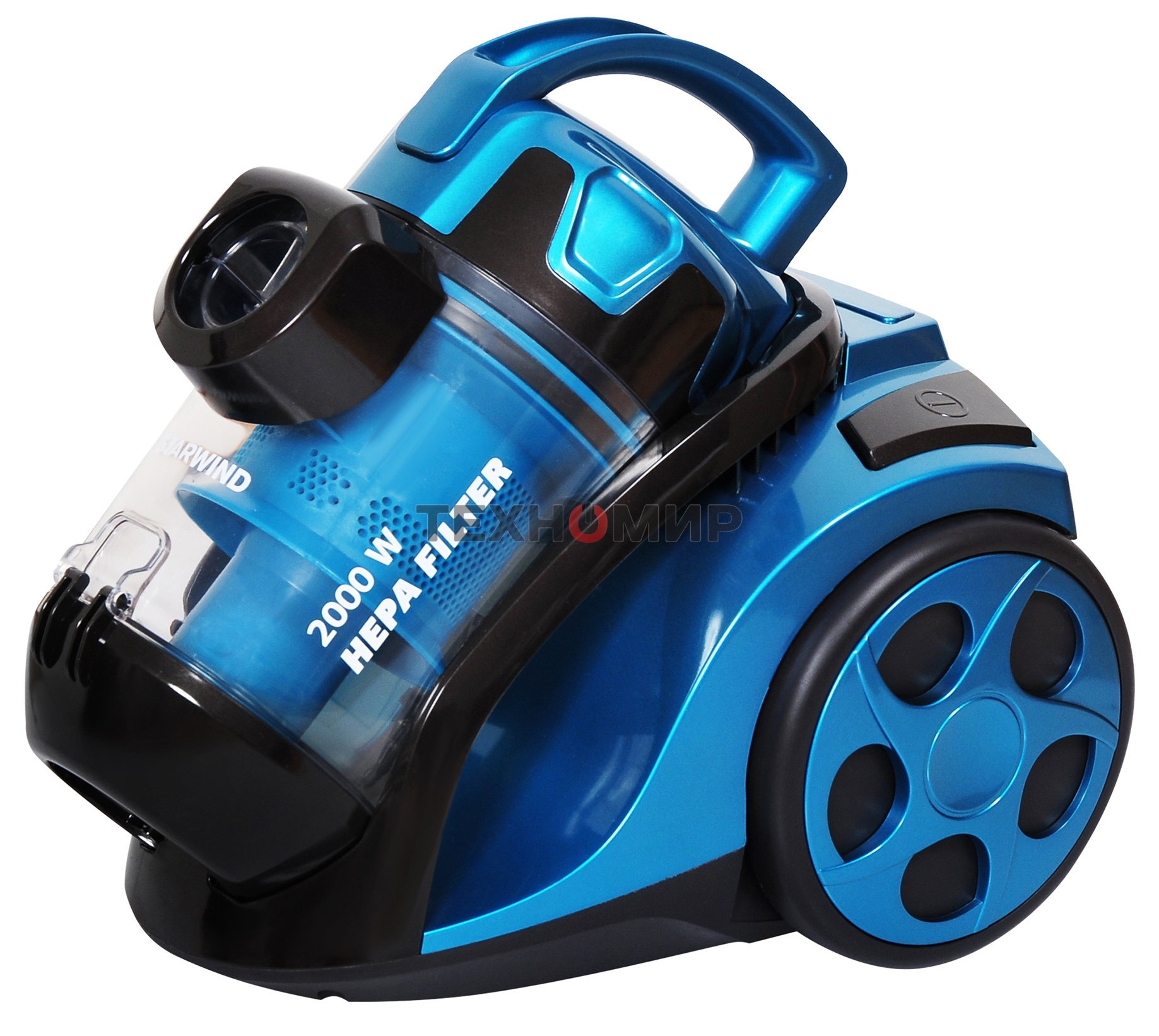 Пылесос Starwind SCV5630 голубой/черный, 350/2000 Вт, уборка сухая, пылесборник контейнер 2.5 л