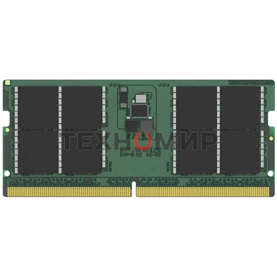 Оперативная память Kingston ValueRAM, DDR5, 32GB (1x32GB), 5600MHz, CL46, SO-DIMM