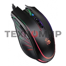 Мышь проводная A4Tech Bloody Q81 черный, 3200 dpi, USB, кнопки - 8