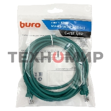 Патч-корд Buro UTP cat.5e 3м зеленый RJ-45 (m)-RJ-45 (m)