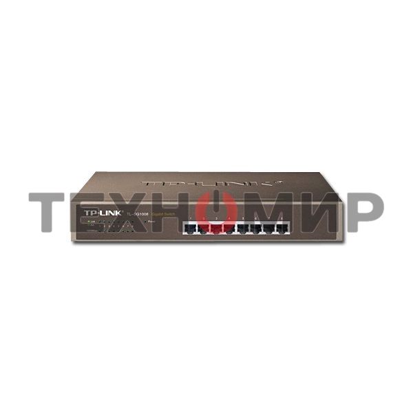 Коммутатор TP-LINK SMB TL-SG1008 8-port Gigabit Switch, 1U rack-mountable steel case
