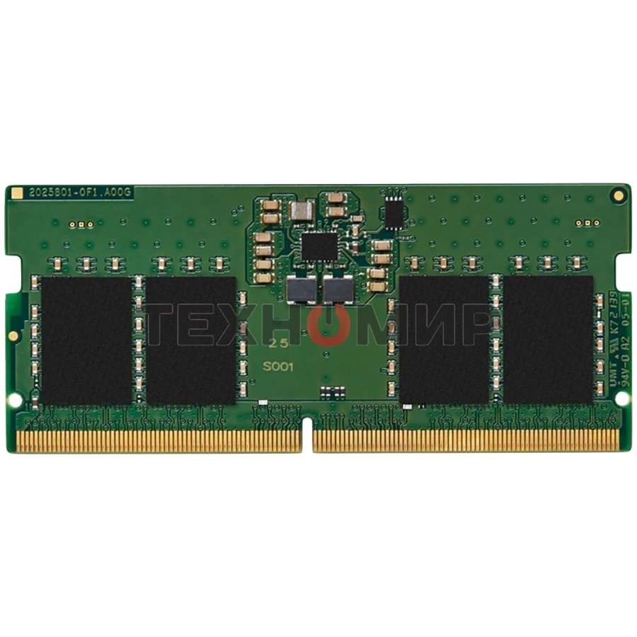 Оперативная память Kingston ValueRAM, DDR5, 8GB (1x8GB), 5600MHz, CL46, SO-DIMM