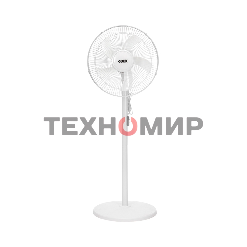 Вентилятор напольный DUX DX-40, 40Вт, 16дюйм, белый 60-0218