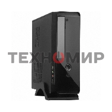Компьютерный корпус ExeGate EX268701RUS MiniITX ExeGate MI-209 Black, miniITX/mATX, (M450, 80мм), 2хUSB, Audio