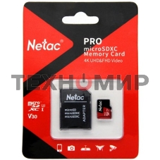 Флеш карта MicroSD card Netac P500 Extreme Pro 512Gb, retail version w/SD adapter