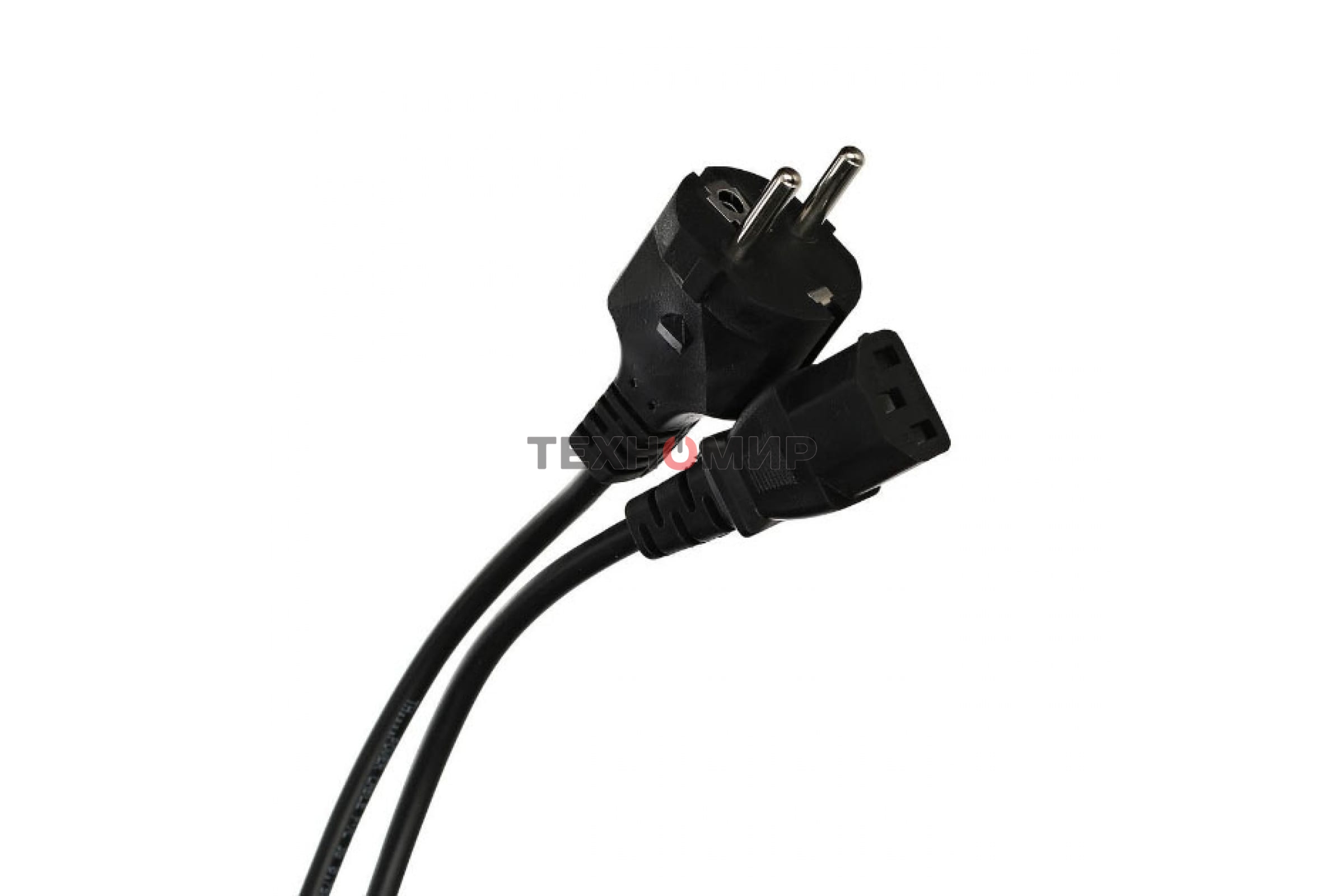 Кабель компьютер - розетка 220V (EURO) 1.8м, 3G 0,75мм медь, Telecom