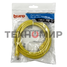 Патч-корд Buro UTP cat5E 3м желтый RJ-45 (m)-RJ-45 (m)