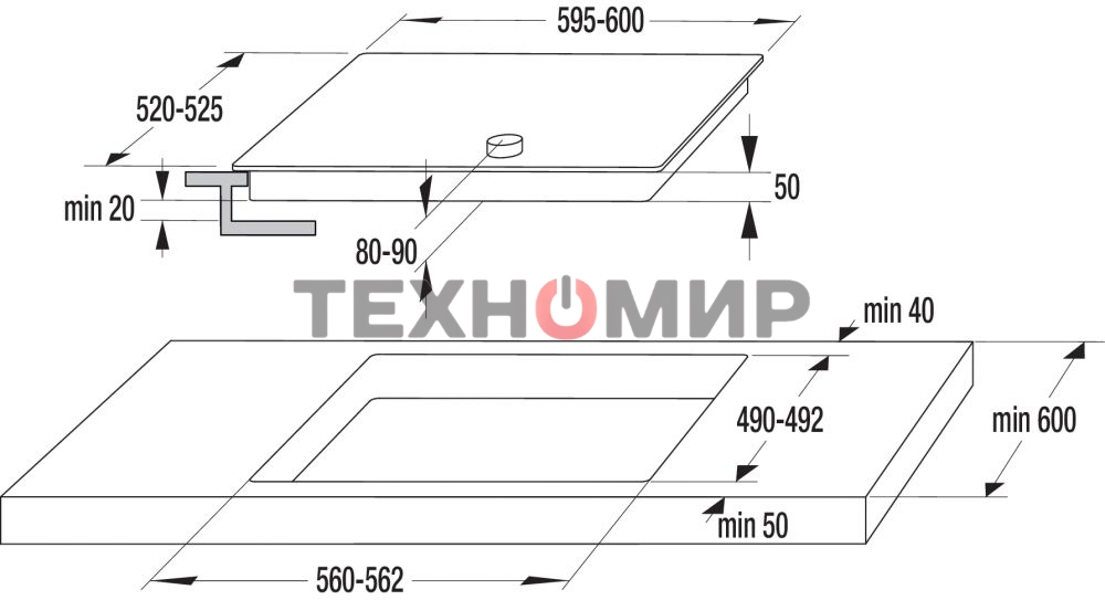 Варочная поверхность Gorenje EC642CLB, конфорок: 4 шт., стеклокерамика, независимая, черный
