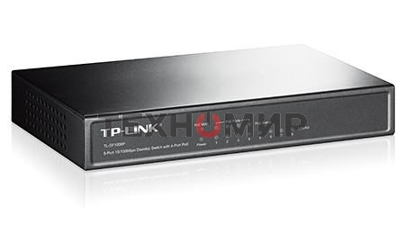 Коммутатор TP-Link SMB TL-SF1008P Коммутатор 8-port 10/100M Desktop PoE Switch