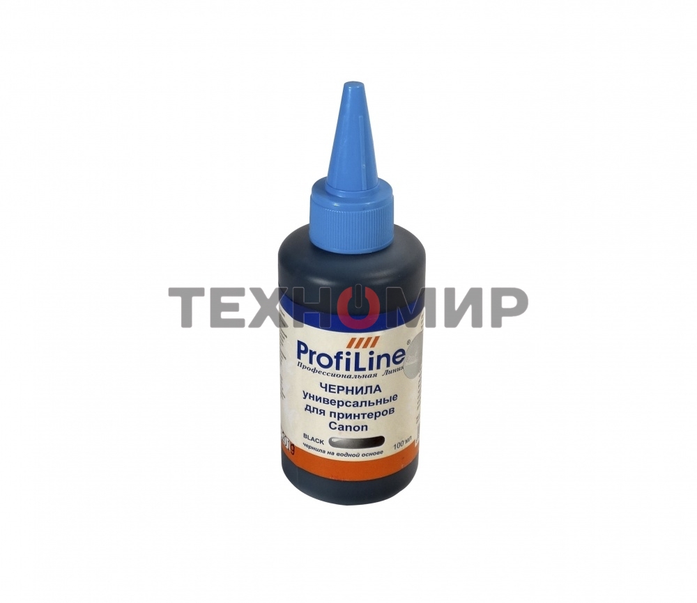Чернила для Canon универсальные черный 100 мл водн ProfiLine