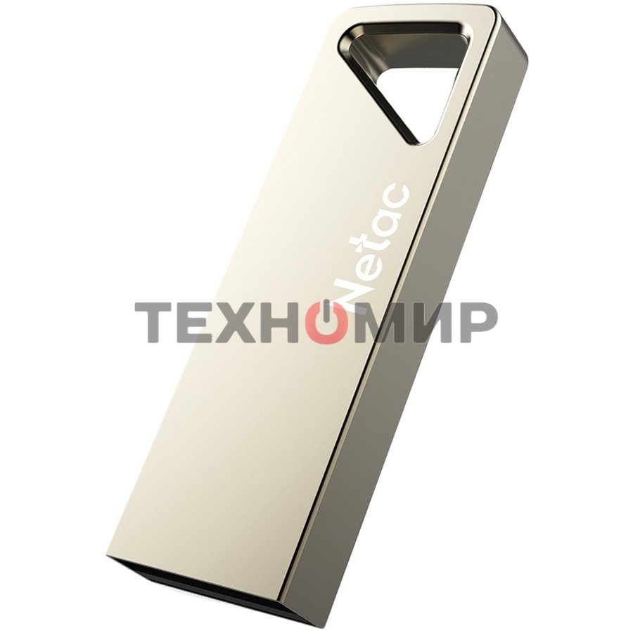 Флешка USB Netac U326 (NT03U326N-064G-20PN), 64Gb, USB 2.0, R/W 50/15, серебристый