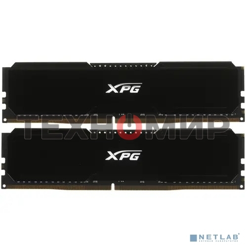 Оперативная память XPG Gaммix D20, DDR4, 64GB (2x32GB), 3200 MHz, CL16, DIMM, с радиатором, черный