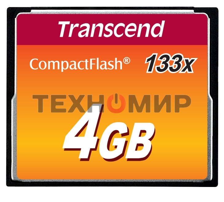 Флеш карта CF 4Gb 133x Type I Transcend (TS4GCF133)