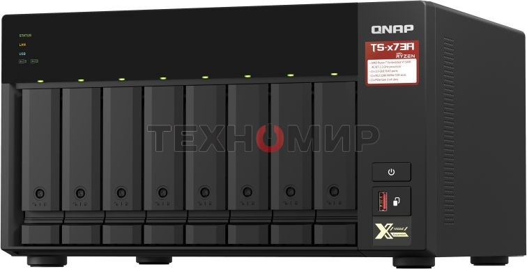 Сетевое хранилище без дисков SMB QNAP TS-873A-8G NAS, 8 trays 3,5