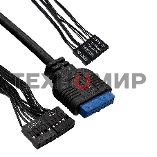 Компьютерный корпус Miditower ExeGate CP-606U-AB600 (ATX, AB600 с вент. 8см, 1хUSB/1хUSB 3.0, аудио)